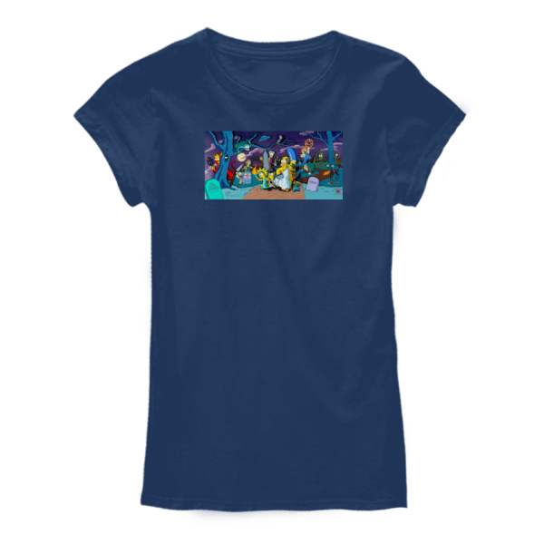 Дамска тениска с цветен принт THE SIMPSONS Дамска тениска с цветен принт THE SIMPSONS